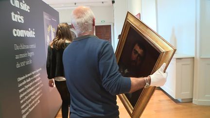 "Le Condottière" a été présenté à la presse avant d'être exposé à l'occasion de la 19e Nuit des Musées. (France 3 Midi-Pyrénées)