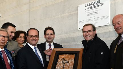 Le président François Hollande inaugure Lascaux 4, samedi 10 décembre 2016.
 (Mehdi Fedouach / AFP)