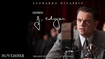 Affiche am&eacute;ricain du film de Clint Eastwood, J. Edgar, qui sort en France le 11 janvier 2012. (FTVi)