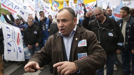 Jean-François Forget, secrétaire général du syndicat pénitentiaire UFAP-UNSA en octobre 2015 (VINCENT ISORE / MAXPPP)