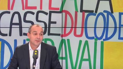 Laurent Berger numéro un de la CFDT invité de franceinfo (RADIO FRANCE / FRANCEINFO)