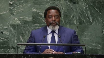 Joseph Kabila, président de la République Démocratique du Congo, ici à l'ONU en septembre 2018.
 (Frank Franklin II/AP/SIPA)