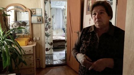 Lubov vit à Kolonshchyna, à l'ouest de Kiev (Ukraine). (BENJAMIN THUAU / RADIO FRANCE)