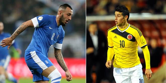 Konstantinos Mitroglou et James Rodriguez