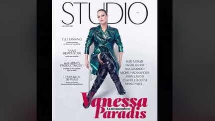 Vanessa Paradis est en une de Studio nouvelle formule, en kiosque le 4 mai
 (Capture d&#039;écran)