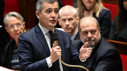 Interior Minister Gérald Darmanin at the National Assembly, in Paris, December 11, 2023. (BERTRAND GUAY / AFP)