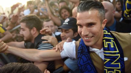 Robin van Persie à son arrivée à Fenerbahçe (OZAN KOSE / AFP)