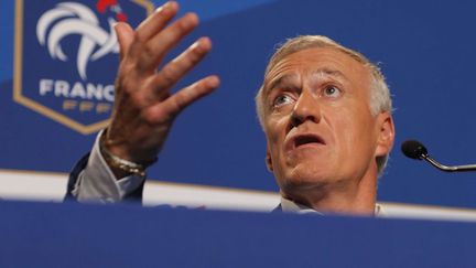 &nbsp; (Didier Deschamps jeudi, après la présentation de sa liste des 23 pour l'Euro 2016. © Francois Mori/AP/SIPA)