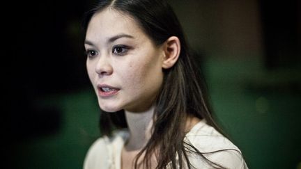 La danseuse&nbsp;Alice Renavand lors de la repr&eacute;sentation du "Parc" d'Angelin&nbsp;Preljocaj, le 20 d&eacute;cembre 2013 &agrave; Paris. (GUILLAUME BAPTISTE / AFP)