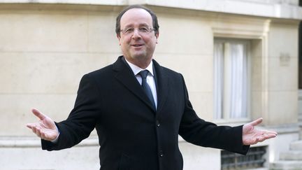 Le pr&eacute;sident de la R&eacute;publique, Fran&ccedil;ois Hollande, &agrave; Paris, le 18 d&eacute;cembre 2013. (ALAIN JOCARD / AFP)