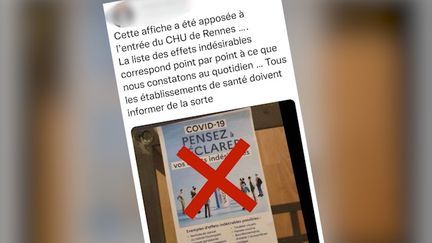 Le CHU de Rennes a décidé de déposer plainte ce mercredi 11 janvier pour usurpation d'identité et diffusion de fausses nouvelles. (CAPTURE ECRAN TWITTER)