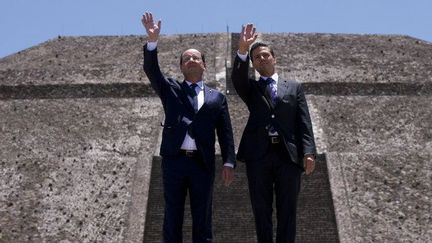 Les relations franco-mexicaines ont commencé à se détendre à l'occasion du voyage officiel effectué par François Hollande à l'invitation du président Enrique Peña Nieto en avril 2014. (Alain JOCARD / AFP)