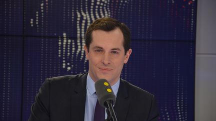 Nicolas Bay, vice-président du Front national, député européen. (JEAN-CHRISTOPHE BOURDILLAT / RADIO FRANCE)