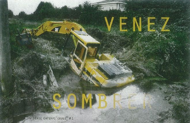 &nbsp; ("Venez sombrer" : exemple de courrier de menace © Radio France)