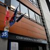 La façade de la Cour nationale du droit d'asile à Montreuil le 22 février 2024. (MIGUEL MEDINA / AFP)