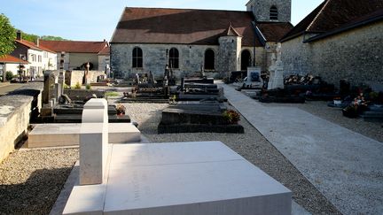 La tombe du général de Gaulle, le 28 mai 2017 à Colombey-les-Deux-Eglises (Haute-Marne).&nbsp; (FRANCOIS NASCIMBENI / AFP)