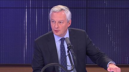 Bruno Le Maire, ministre de l'Économie, des Finances et de la Relance, le 23 septembre 2021 sur franceinfo. (FRANCEINFO / RADIO FRANCE)