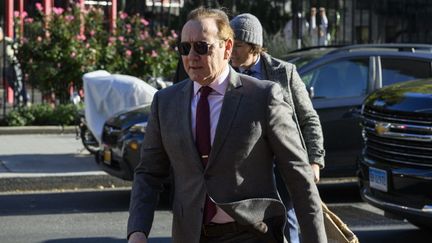 L'acteur américain Kevin Spacey au tribunal de New York, le 19 octobre 2022.&nbsp; (ANGELA WEISS / AFP)