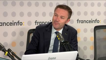 David Lappartient, président du Comité national olympique et sportif français, le 19 septembre 2023 sur franceinfo. (FRANCEINFO / RADIO FRANCE)