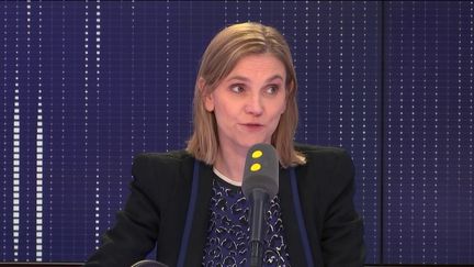 Agnès Pannier-Runacher, secrétaire d’État auprès du ministre de l’Économie et des Finances, le 4 mars 2019 sur franceinfo. (FRANCEINFO / RADIOFRANCE)