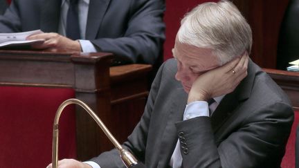 Le Premier ministre Jean-Marc Ayrault, lors de questions &agrave; l'Assembl&eacute;e nationale, le 28 mai 2013. (JACQUES DEMARTHON / AFP)