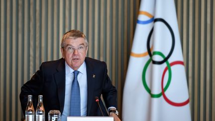 Le président du CIO, Thomas Bach (FABRICE COFFRINI / AFP)