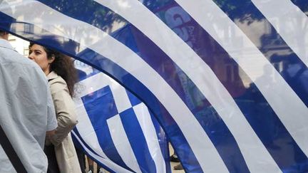 &nbsp; (Rassemblement de solidarité avec le peuple grec, le 31 juin 2011, après le vote d’un nouveau plan de rigueur en Grèce et contre les politiques d’austérité en Europe  © Maxppp)