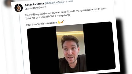 Le compte twitter d'Adrien La Marca. (CAPTURE D'ÉCRAN)