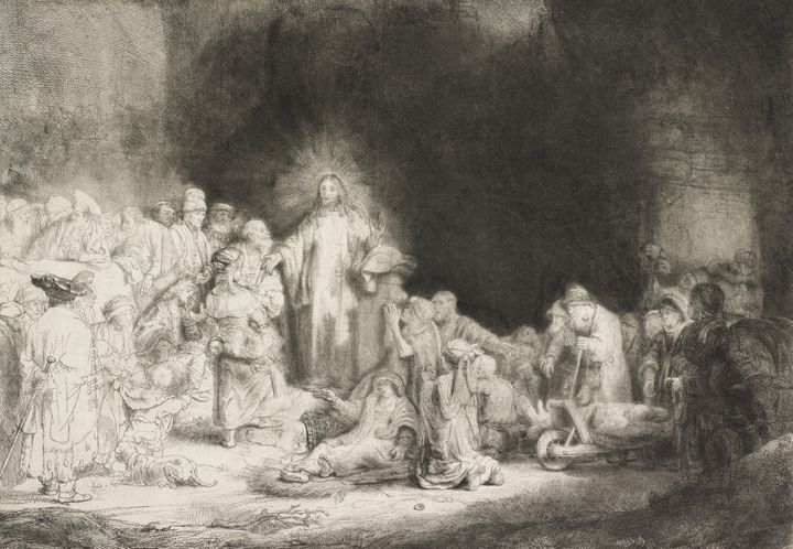 Harmenz van Rijn, dit REMBRANDT (1606- 1669), La Pièce aux cent florins, c,1649 
 (Fondation William Cuendet &amp; Atelier de Saint Prex  / Musée de Lodève )