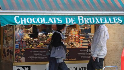 Une boutique de chocolats à Bruxelles, en 2009. (PHILIPPE TURPIN / MAXPPP)