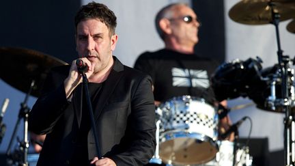 Terry Hall à la cérémonie de clôture des JO à Hyde Park, Londres, le 12 août 2012. (ANDREW COWIE / AFP)