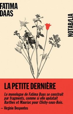 Couvertue du livre "La petite dernière" de Fatima Daas.&nbsp; (Editions Noir sur Blanc)