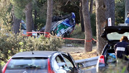 &nbsp; (Istres - Course de Côte : un père et son fils de dix ans tués après la sortie de route d'un véhicule ©Maxppp)