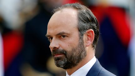 Edouard Philippe, lors de la passation de pouvoir à Matignon, à Paris, le 15 mai 2017. (CHARLES PLATIAU / REUTERS)