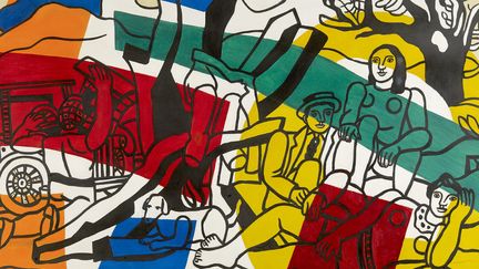 Fernand Léger, "La partie de campagne", 1954 
 (Adagp, Paris 2017 -2018. Photo Claude Germain - Archives Fondation Maeght)