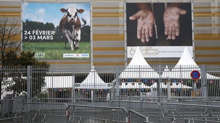 L'entrée du Salon de l'agriculture à Paris, le 23 février 2024. (LUDOVIC MARIN / AFP)