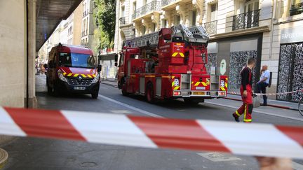 Fire truck during an intervention for a fire in Paris, in June 2024. Illustration. (QUENTIN DE GROEVE / HANS LUCAS)