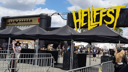 L'entrée du festival Hellfest, à Clisson (Loire-Atlantique), le 21 juin 2019. (PHILIPPE THOMAS / FRANCE-BLEU BASSE-NORMANDIE)