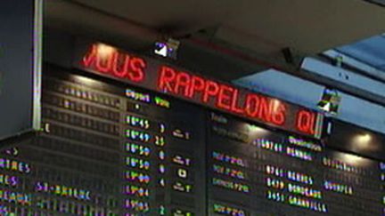 Grève à la gare Montparnasse ludni 19 octobre 2009 au soir (© France 2)