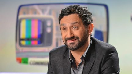 Cyril Hanouna sur le palteau de LCI, à Paris, le 30 avril 2015. (IBO / SIPA)