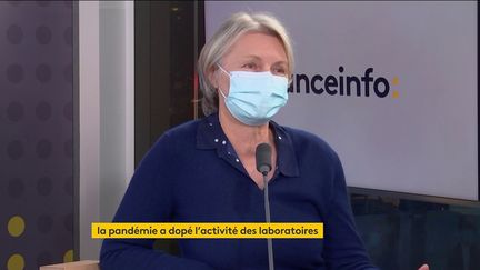 Sylvie Cado, PDG du laboratoire Cerba, le 13 janvier 2022. (FRANCEINFO / RADIO FRANCE)