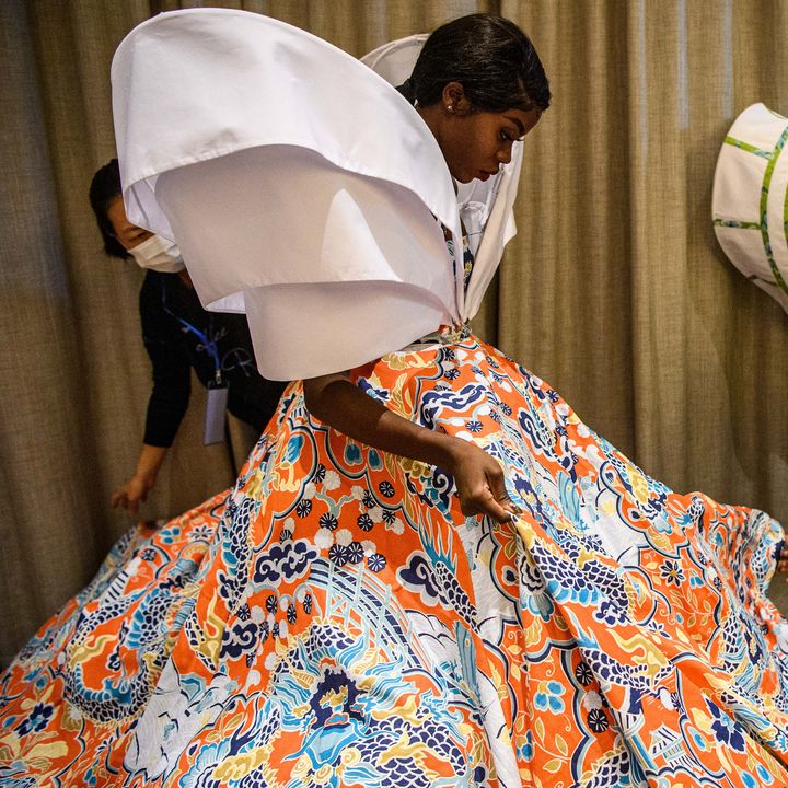 Harmony "Anne-Marie" Ilunga, mannequin congolais qui lutte contre les canons de beauté asiatiques à Hong kong, le 6 novembre 2020 (ANTHONY WALLACE / AFP)