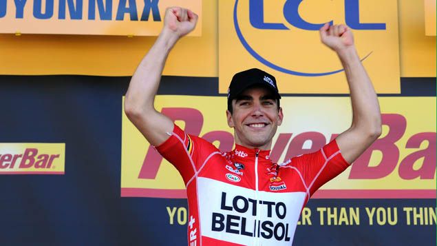 &nbsp; (Tony Gallopin, vainqueur d'étape et maillot jaune sur ce Tour © MAXPPP)