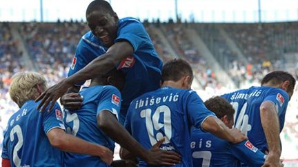 La joie des joueurs d'Hoffenheim