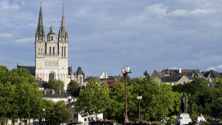 La cathédrale&nbsp;Saint-Maurice d'Angers (Indre-et-Loire) du XIIe siècle. (JEAN-SEBASTIEN EVRARD / AFP)