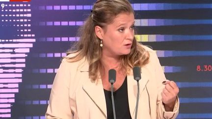 Olivia Grégoire, porte-parole du gouvernement, sur franceinfo, le 23 juin 2022.
 (FRANCEINFO / RADIOFRANCE)