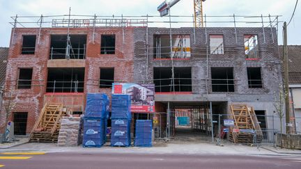 Une majeur partie des chantier sont a l'arret depuis le debut du confinement - Le 18 mars 2020 à Lille. (THIERRY THOREL / MAXPPP)