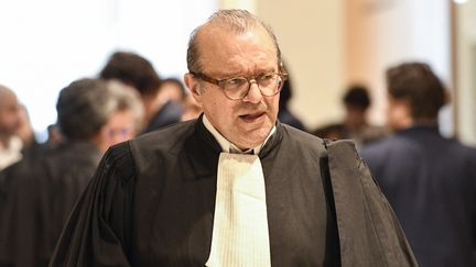 L'avocat Hervé Temime à l'audience, lors du procès de son client Bernard Tapie, au palais de justice de Paris, le 4 avril 2019. (BERTRAND GUAY / AFP)