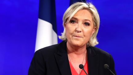 Marine Le Pen&nbsp;devrait se déclarer jeudi sur un marché à Hénin-Beaumont. (MaxPPP)