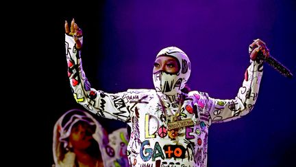 La rappeuse américaine Missy Elliott lors de sa prestation sur la scène de la 65e édition des GRAMMY Awards au Crypto.com Arena le 05 février 2023 à Los Angeles, Californie. (Emma McIntyre / GETTY IMAGES NORTH AMERICA / Getty Images via AFP)